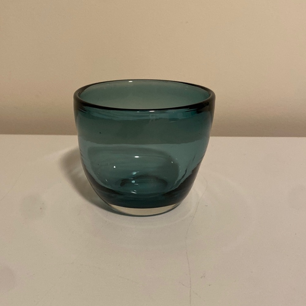 West Elm Glass Candleholder